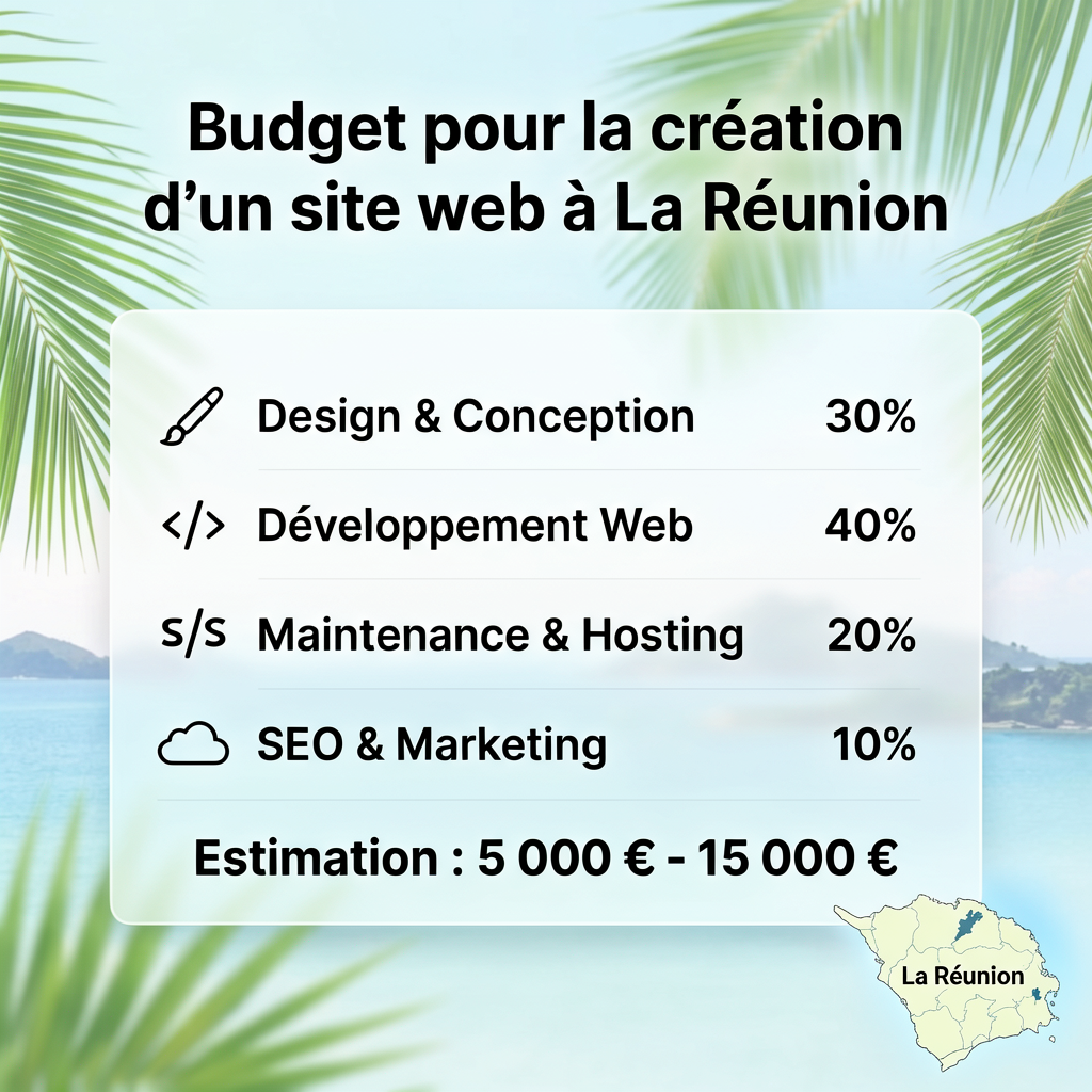 Calcul du budget pour la création d'un site web à La Réunion